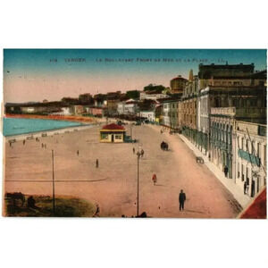 104 Tanger Le Boulevard Front De Mer Et La Plage LL Morocco Postcard